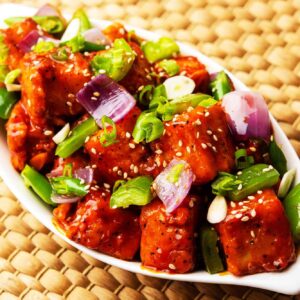 Chilli Paneer at MAD MIRCHI